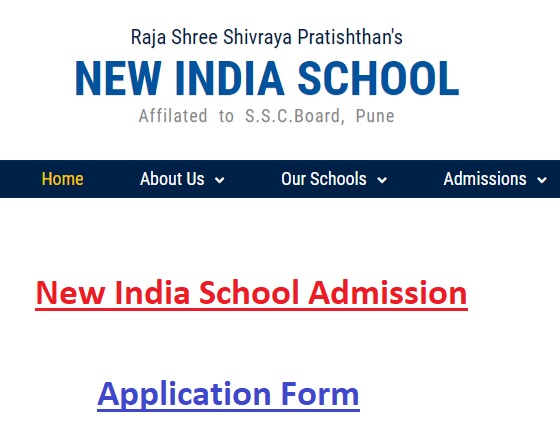 New India School Admission 2023 24 Application Form Last Date 