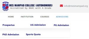 MES Mampad College Admission Application Form Last Date, Student Login, Rank List, Fee Structure, Courses
