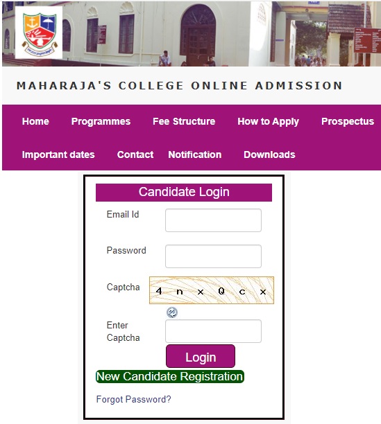 {maharajas.ac.in} Maharajas College Admission Form Last Date, UG, PG Chance List, Allotment