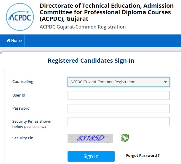 {www.acpdc.co.in} ACPDC Diploma Admission Registration, Login, Last Date, Merit List