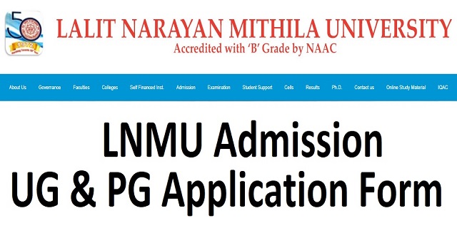 LNMU Admission - www.lnmu.ac.in UG & PG Application Form Last Date, Login, Merit List, Notice