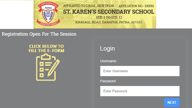 St Karens Secondary High School Patna Admission - www.stkarenshighschool.com Online Registration