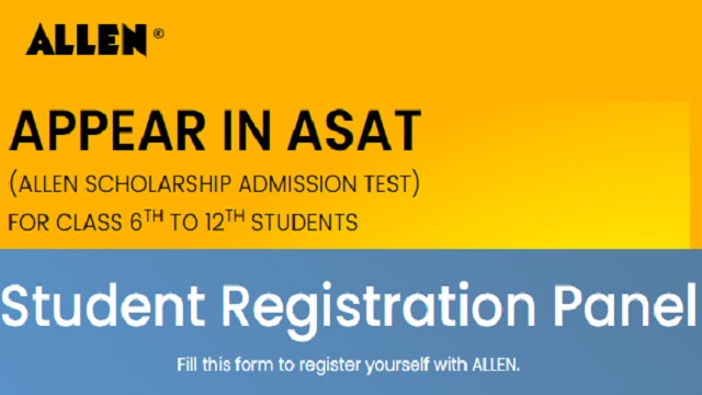 ASAT Registration Last Date, Allen Scholarship Test Exam Date, Syllabus