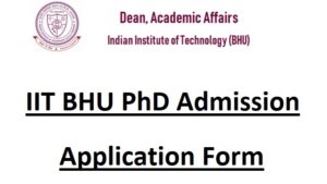 bhu phd online form