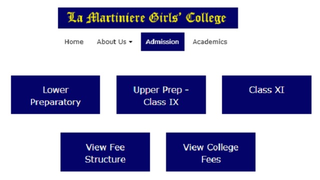 La Martiniere Girls Lucknow Admission Application Form Last Date, Fees