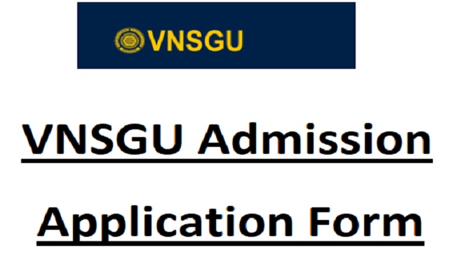 VNSGU Admission Application Form Last Date - www.vnsgu.ac.in Login {Verification}