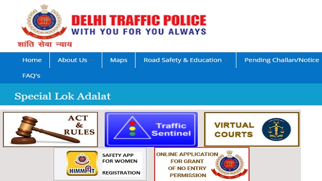 {elokadalatdslsa.in} Lok Adalat E Token Registration Delhi - delhitrafficpolice.nic.in Challan Notice {DSLSA e Token} Schedule