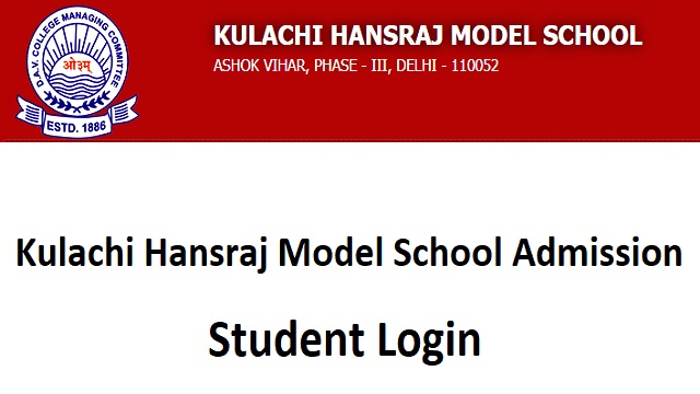 Kulachi Hansraj Model School Admission Student Login, Fee Structure