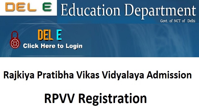{RPVV} Pratibha School Admission www.edudel.nic.in Registration (School List)