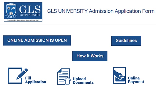 GLS University Admission Form 2023 Last Date glsuniversity.ac.in Login