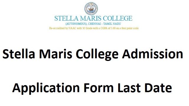 Stella Maris College Admission Application Form Last Date, Login, Fees