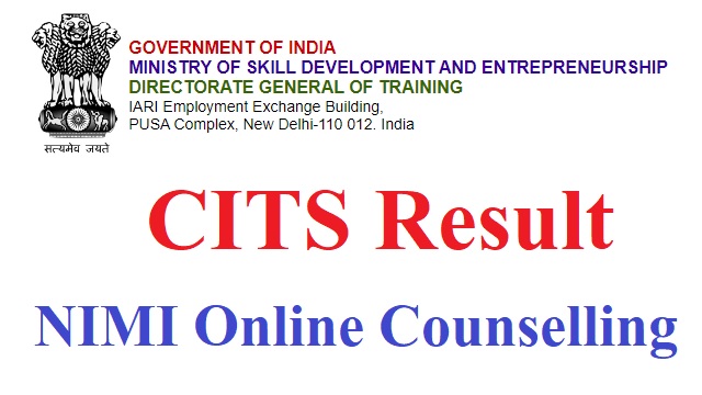 CITS Result 2022 Link Check @ nimionlineadmission.in Entrance Exam Counselling