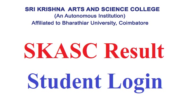 SKASC Result 2023 Link www.skasc.ac.in Student Login, Myklassroom End Semester Results