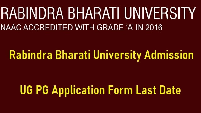 Rabindra Bharati University Admission 2023 UG PG @ rbu.ac.in Last Date, Merit List