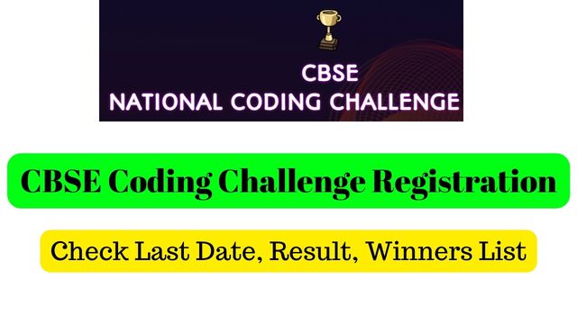 CBSE Coding Challenge Registration