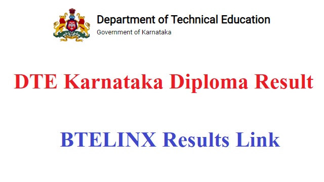 dtek.karnataka.gov.in Result 2022 BTELINX Diploma Link Out @ bteresults.net