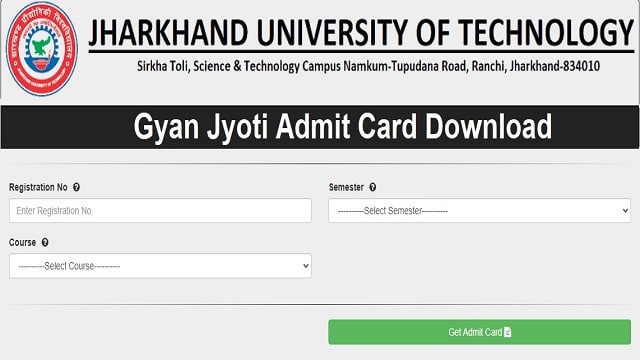 Gyan Jyoti Admit Card Out @ jutgyanjyoti.nic.in SBTE Diploma Polytechnic Hall Ticket
