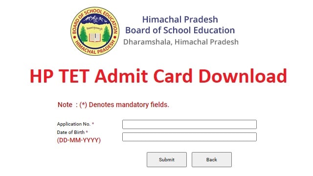 HP TET Admit Card Link Out @ hpbose.org Hall Ticket, Exam Date