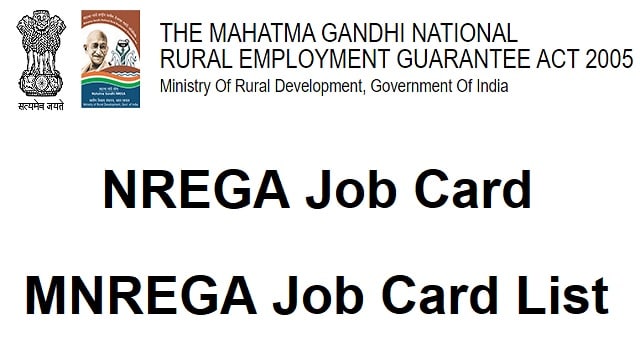 NREGA Job Card 2023 {State Wise} List Out @ nrega.nic.in जॉब कार्ड Number Search