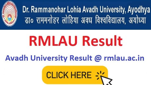 RMLAU Result 2023 Roll No Wise Link Out @ www.rmlau.ac.in Avadh University