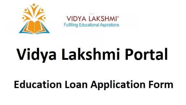 Vidya Lakshmi Portal For Education Loan Application Form Www 