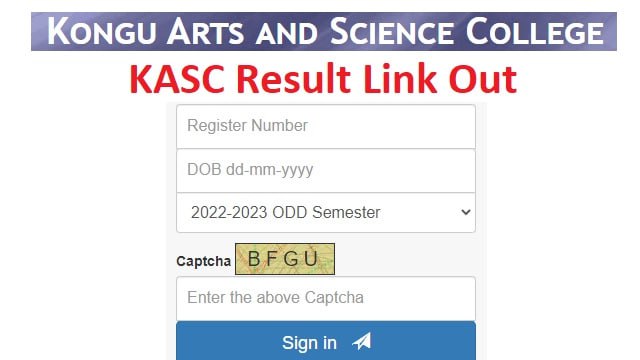 KASC Result 2023 Link Out @ www.kasc.ac.in UG & PG Student Login