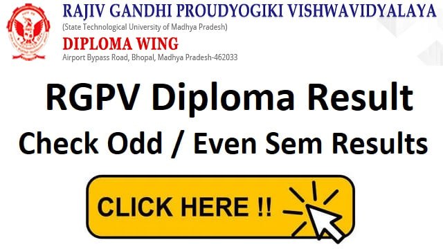 RGPV Diploma Result 2023 1st, 3rd, 5th Semester Out @ rgpvdiploma.in Student Login
