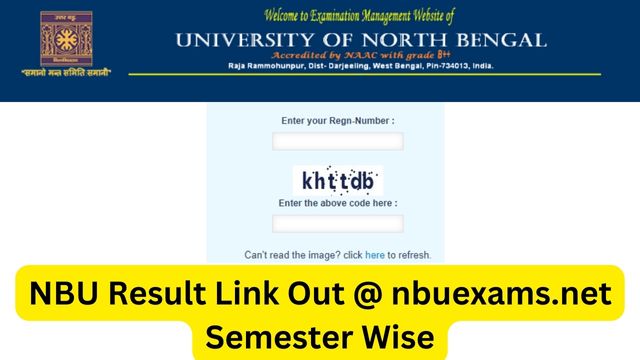 NBU Result 2023 Link Out @ nbuexams.net Semester Wise