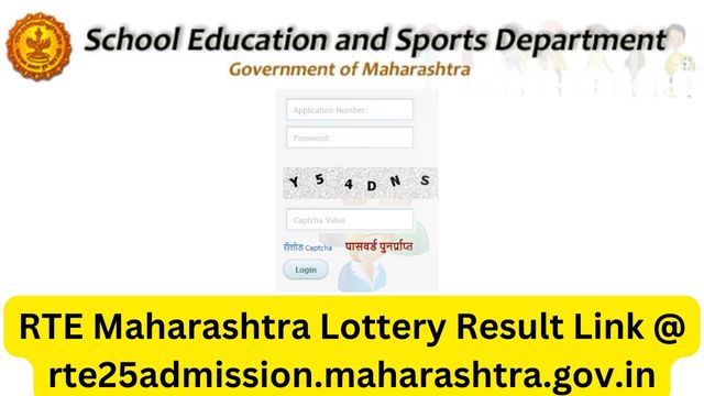 RTE Maharashtra Lottery Result 2023 Link @ rte25admission.maharashtra.gov.in