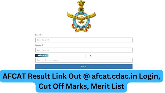 AFCAT Result 2023 Link Out @ afcat.cdac.in Login, Cut Off Marks, Merit List