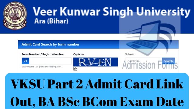 VKSU Part 2 Admit Card Link Out, BA BSc BCom Exam Date