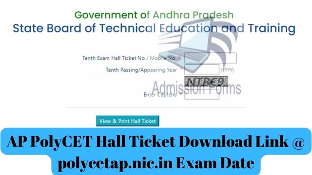 AP PolyCET Hall Ticket Download Link @ polycetap.nic.in Exam Date
