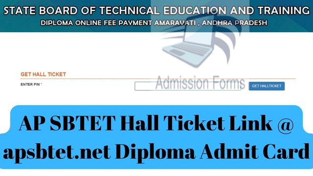 AP SBTET Hall Ticket Link @ apsbtet.net Diploma Admit Card