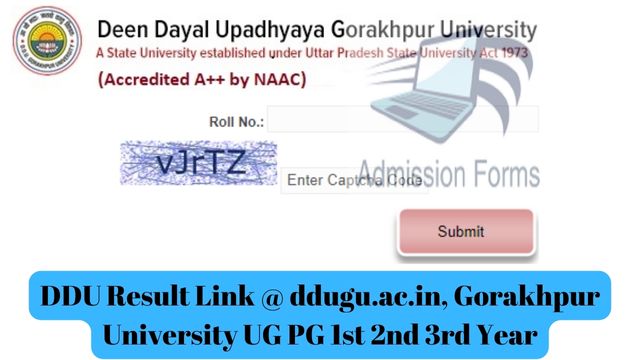 DDU Result Link @ ddugu.ac.in, Gorakhpur University UG PG 1st 2nd 3rd Year