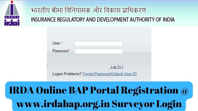 IRDA Online BAP Portal Registration @ www.irdabap.org.in Surveyor Login