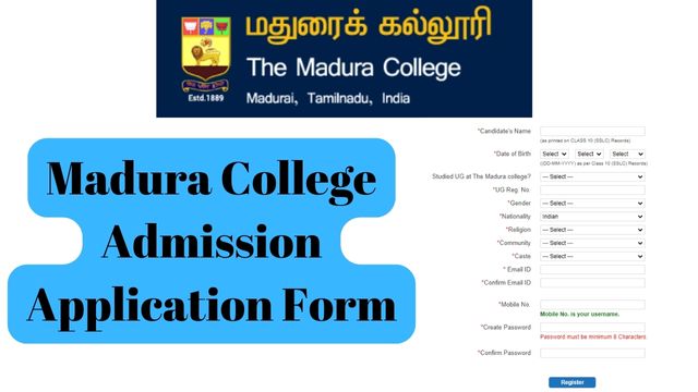 Madura College Admission Application Form Last Date, Student Login