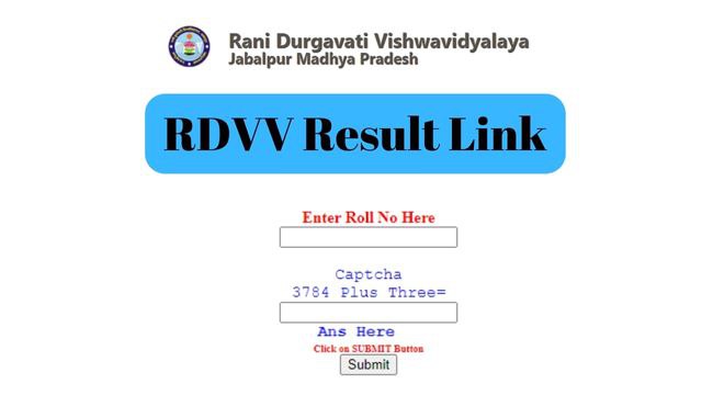 RDVV Result Link