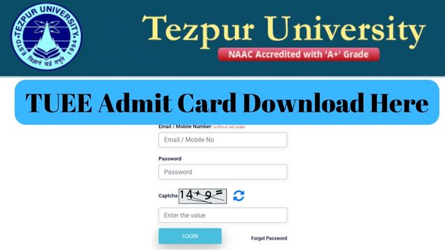 TUEE Admit Card 2023 Link, Hall Ticket Download @ www.tezuadmissions.in