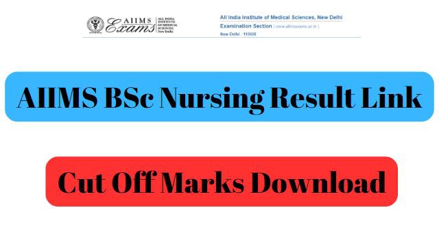 AIIMS BSc Nursing Result Link