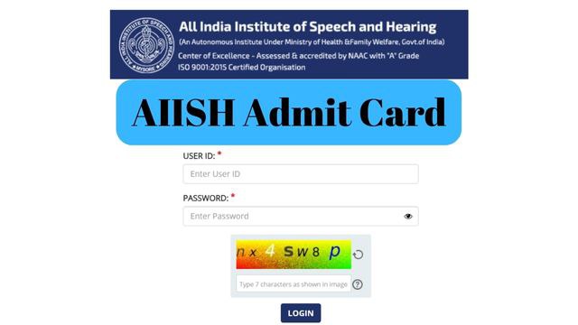 AIISH Admit Card