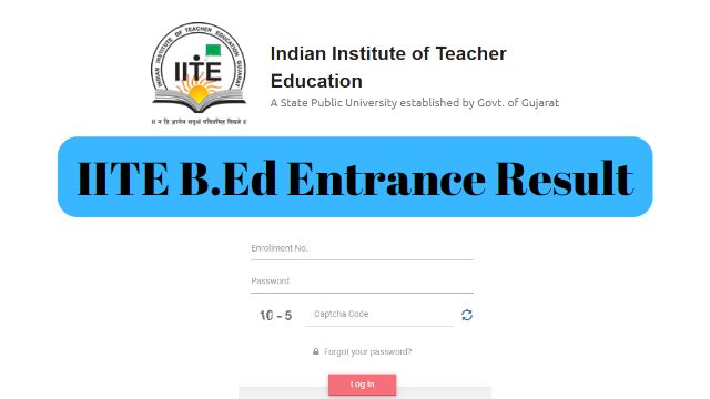 IITE B.Ed Entrance Result