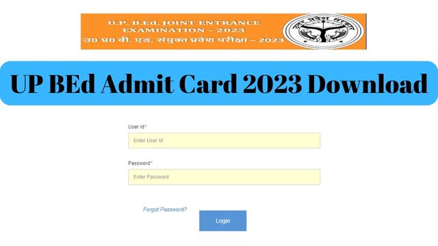 UP BEd Admit Card 2023 Download