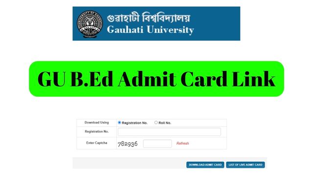 GU B.Ed Admit Card Link