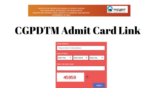 CGPDTM Admit Card Link