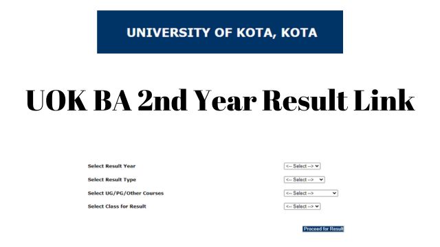 UOK BA 2nd Year Result Link