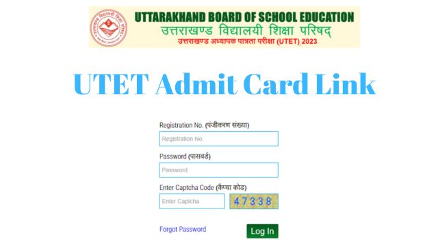 UTET Admit Card 2023 Link