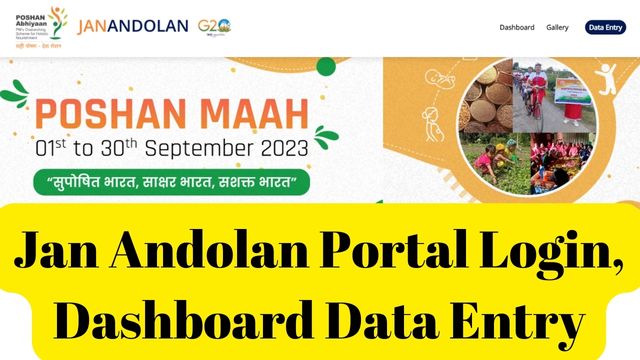Jan Andolan Portal Login, Dashboard Data Entry
