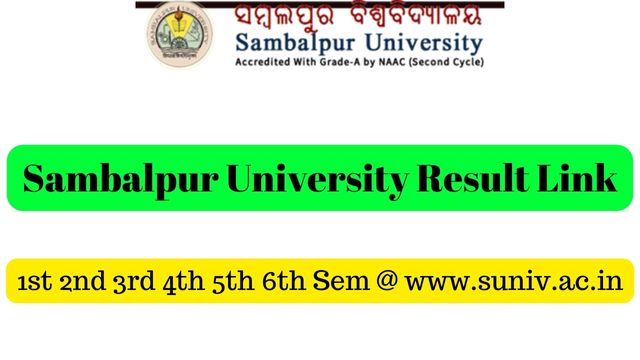 Sambalpur University Result Link
