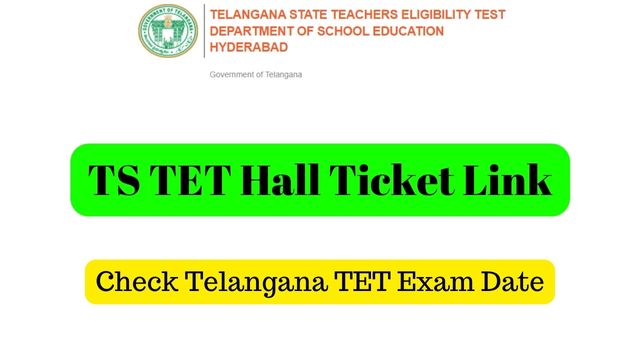 TS TET Hall Ticket Link