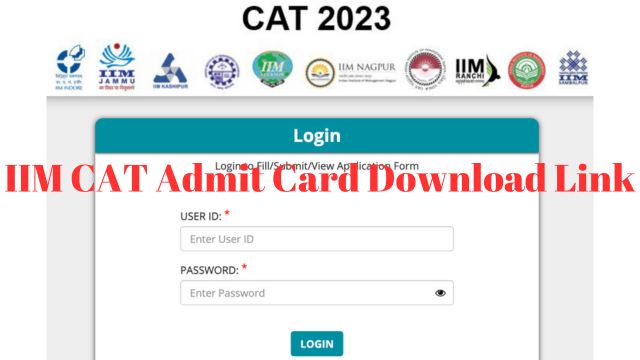 IIM CAT Admit Card Download Link